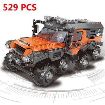 529pcs Skorpionas-suv Automobilio Modelio Blokai įrangos pardavimas, biuro įrangos Miesto Transporto Plytų Nustato Švietimo Žaislai Vaikams Berniukams