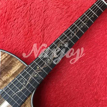 Natūralių spalvų K24ce Koa medienos akustinės gitaros,Juodmedžio fingerboard 41 colių Chaylor K24 Akustine elektrine Gitara