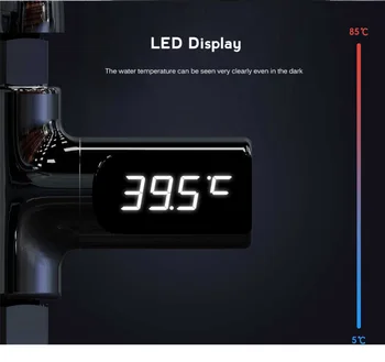 LED Ekranas, Vandens Dušo Termometras Savarankiškai Generuoti Elektros energijos, Vandens Temperatūra Stebėti Energijos Pažangiųjų Skaitiklių Karšto termometras