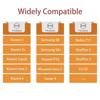 Mcdodo USB C Tipo Kabelis 2A už Oneplus Huawei Mate 20 Pro USB Kabelis QC 3.0 Greito Įkrovimo USB-C Duomenų Kabelis Samsung S8 S9 Plus