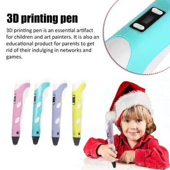 3D Spausdinimo Pen 12V 3D Rašiklis, Pieštukas 3D Piešimo Pen Stift PLA Gijų Už Vaikas Vaikui Ugdymo Užsiėmimai, Piešimo Žaislai, Gimtadienio Dovanos