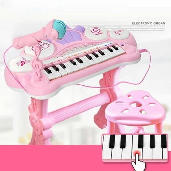 24 Klavišai Elektroniniai Klavišiniai Pianinas Organų Daugiafunkcinis Žaislas Vaikams Švietimo Žaislas Dovana Vaikų Muzikos Instrumentas