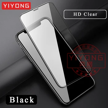 YIYONG 10D Visiškai Padengti Grūdinto Stiklo iPhone 11 Pro Max Stiklo 
