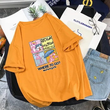 Rožinė Pantera Marškinėliai Vyrų Brand T-shirt Vasaros Vyrų Anime Medvilnės Unisex Grafinis Negabaritinių Marškinėlius lašas laivybos