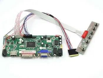 Yqwsyxl Kontrolės Valdyba Stebėti Rinkinys LTN133AT09 HDMI+DVI+VGA LCD LED ekrano Valdiklio plokštės Tvarkyklės