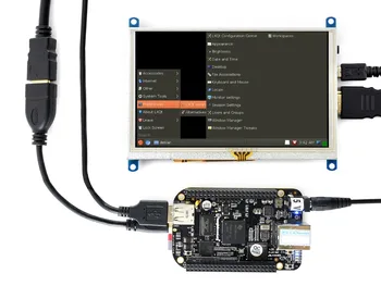 5inch Varžinio Jutiklinis Ekranas LCD G 800x480 HDMI monitoriaus Kompiuterio Monitorius Palaiko Aviečių Pi/BB Juoda/Bananų Pi/Oranžinė Pi ir t.t