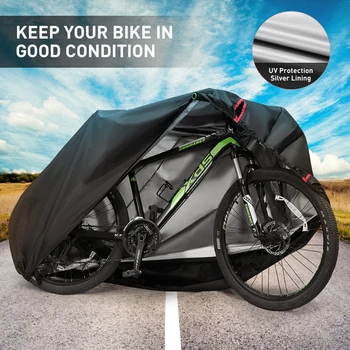 Juodos spalvos Lauko Vandeniui atsparus Dulkėms Motociklą, Dviratį Bike Apima Anti-sniego Rainproof UV Protector Cover