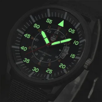 2020 Naujas XINEW Vyrų Laikrodžiai Mados Karinės Kvarciniai Laikrodžiai Vyrams Žalia Nailono Diržas Analoginiai Laikrodžiai Vyrams, Sporto Laikrodžiai heren horloge