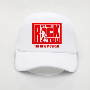Mes bus rock you spausdinimo beisbolo kepuraitę Vyrai moterys Vasaros Tendencija Bžūp Naujoji saulės skrybėlę Paplūdimio kepurės Snapeliu