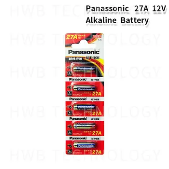 5vnt/daug Panasonic 27A A27 12V Signalizacija-Nuotolinis Sausas Šarminių Elementų 27AE 27MN Didelės Talpos Automobilio Nuotolinio Žaislai Skaičiuoklė DoorBe