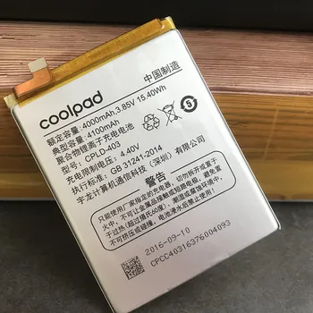 Nauji Aukštos Kokybės CPLD-403 4100mAh Baterija Letv LeEco Coolpad Cool1 Cool 1 Dvigubas C106 C106-7 C106-9 Baterijas