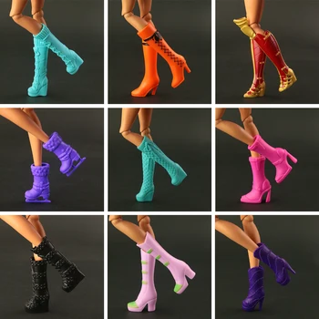 5 poros ir daug Naujų originalus batai, Mix Stiliaus Derinys Spalvų Batai ilgas Įkrovos Barbie Lėlės