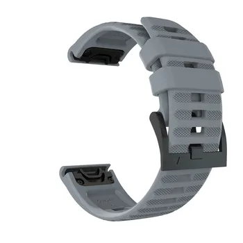 26mm Dirželio Greitai Spaudai Silikono Easyfit Pakeitimo Silicagel Minkšta Juosta wristStrap Garmin Fenix 3 HR 6X 5X Plius smartwatch
