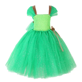 Bamblys Merginos Princess Tutu Suknelė Šalies Drabužių Mada Dėvėti Gimtadienio Helovyno Cosplay Šalies Drabužių 2-12 Metų