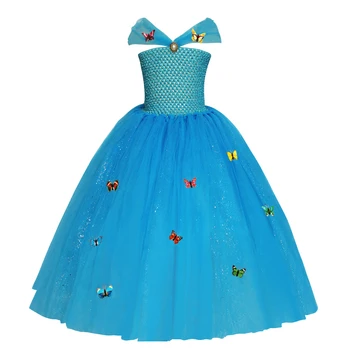 Bamblys Merginos Princess Tutu Suknelė Šalies Drabužių Mada Dėvėti Gimtadienio Helovyno Cosplay Šalies Drabužių 2-12 Metų