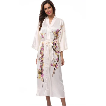 Witbuy Miego Viršūnes Spausdinti Naktį Dėvėti Drabužius Suknelė Moterims Atsitiktinis Kimono Intymi Sleepwear Kailis Seksualus Chalatas Vienas Dydis 2020 Karšto Naujas