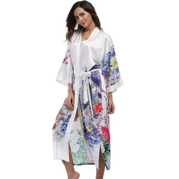 Witbuy Miego Viršūnes Spausdinti Naktį Dėvėti Drabužius Suknelė Moterims Atsitiktinis Kimono Intymi Sleepwear Kailis Seksualus Chalatas Vienas Dydis 2020 Karšto Naujas
