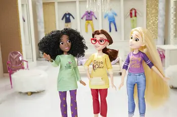 Hasbro Disney Princess Nežiūriu Būrys Belle, Filmas Lėlė su Patogūs Drabužiai ir Aksesuarai Vaikams dovanos