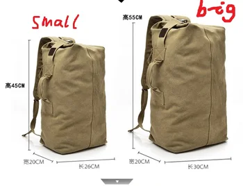 Karinės paskirties Kietas vyrukas filmą pinigų maišas lauko kelionių kibiras kuprinė drobės alpinizmo vyrų didelės talpos bagažo krepšys
