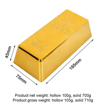 Aukso Kolekcionavimas Aukso Plyta Verslo Dovanų Modeliavimas Paperweigh Kūrybos Aukso Durų Sustabdyti Netikrą Aukso Juosta Deluxe