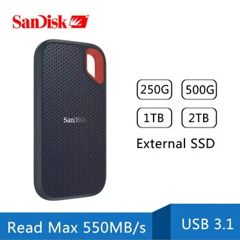 SanDisk Nešiojamasis Išorinį 1 tb SSD 500GB 250GB Išorinį Kietąjį Diską SSD USB 3.1 HD SSD Kietąjį Diską Kietojo Disko Nešiojamas