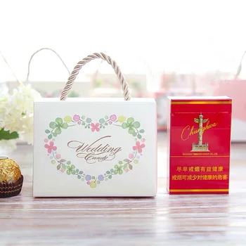 AVEBIEN 20pcs Dobilų saldainiai popierinės pakuotės gėlių dovanų dėžutė Vestuvių Nori Saldainiai Boxs Rožinė muilo Šokolado dėžutė cajas de regalo