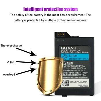 1PC 1200mAh Bateriją Sony PSP2000 PSP3000 PSP 2000 3000 PSP-S110, žaidimų pulto PlayStation Portable Valdytojas