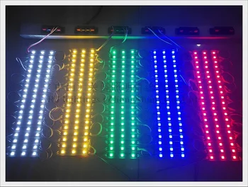 LED modulis, super šviesus SMD5054 LED apšvietimo modulis šviesos atgal šviesa gestų 5054 DC12V 3*0.4 1.2 W W 150lm IP66 75mm*12mm 3 led