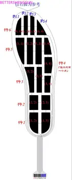 Individualų 42 metrų RX-ES42-16P platinami lanksčią membraną koja slėgio jutiklis 16 nepriklausomų stebėjimų taškų FSR