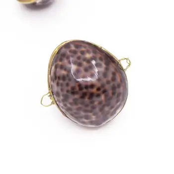Ovalo formos Myli Shell Lauke Natūralus Juodas Motina Perlų Papuošalų Dėžutės 2.36