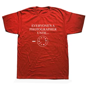 Kiekvienas Fotografas, Kol Marškinėliai Unikalūs Vyrai T-Shirt Medvilnės