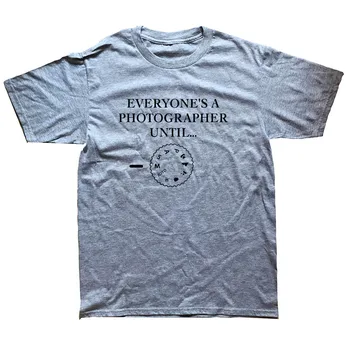 Kiekvienas Fotografas, Kol Marškinėliai Unikalūs Vyrai T-Shirt Medvilnės