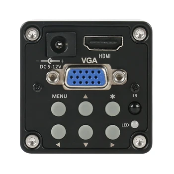 2020 1080P HDMI VGA Pramonės Skaitmeninio Mikroskopo Vaizdo Kamera + 300X C mount Objektyvas + 56 LED Šviesos Žiedas + Stovas PCB Litavimo