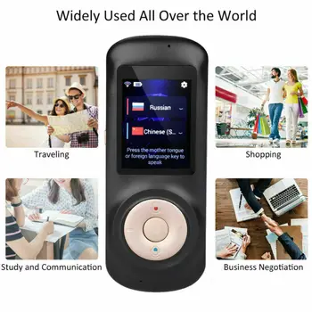Pažangaus Voice Translator dvipusis Realiu Laiku 80 Multi-Language Nešiojamų Touch Ekraną, WIFI Momentinių Balso Verslo Kalbos Vertėjas