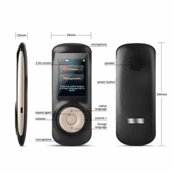 Pažangaus Voice Translator dvipusis Realiu Laiku 80 Multi-Language Nešiojamų Touch Ekraną, WIFI Momentinių Balso Verslo Kalbos Vertėjas