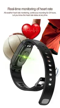 Smart Žiūrėti 2020 Vandeniui Smartwatch Širdies Ritmo Monitorius Pranešimų Ekrane Miego Tracker Sporto Fitneso Žiūrėti