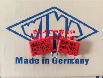 10vnt/20pcs Autentiški karšto pardavimo Vokietija WIMA MKS4 630V 0.1 UF 104 P:15MM naują parduotuvę skatinimo Garso kondensatorius nemokamas pristatymas