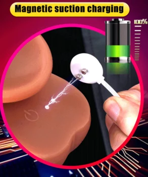 Nuotolinio Šildymo Automatinė Teleskopinis Dildo Nekilnojamojo Penis Sekso Produktas Moterims, Švelnus Dildo Tikroviškas Vibratorius Didžiulis Penis Sekso Žaislai