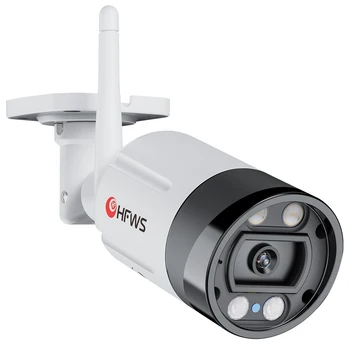 HFWVS IP kamera, Wifi, 5MP HD Naktinio Matymo Saugumo Lauko Dviejų krypčių Garso Belaidės Vaizdo Stebėjimo Vaizdo Kamera