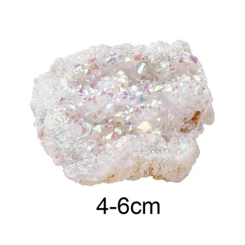 Baltos spalvos Natūralių Neapdorotų Akmens Mineralinė Kvarco Agates Čakros Akmenų Rinkimo Už Būrimą Energijos Akmenų Kristalai Geode Minera D1B0