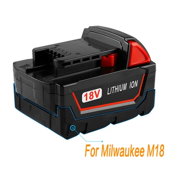 Naujas 18V 12800mAh Replacemet Ličio jonų 12.8 Ah Baterijos Milwaukee Xc M18 M18B Belaidžius Įrankiai Baterijas+Kroviklis
