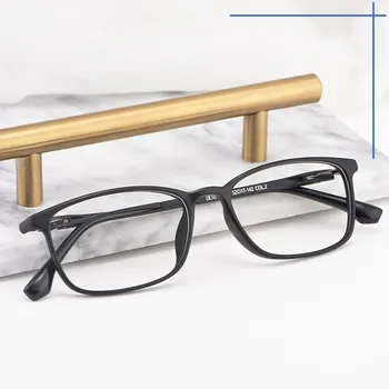 Plastikiniai plieno akinius rėmo retro akiniai, rėmeliai vyrų ultralight atsitiktinis didelis rėmo akiniai moterų recepto akinius 9801