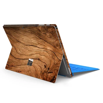 Medienos grūdų modelį Nešiojamojo kompiuterio Lipdukai Microsoft Surface Pro 5 Pro 6 Pro 7 Decal Odos Paviršiaus Pro X Pro 3 4 galinis Dangtelis