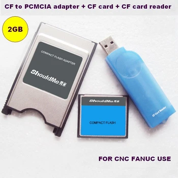 CF kortelė 2GB PCMCIA KORTELĖS adapteris ir CF kortelių skaitytuvas 3 in 1 combo Pramonės Fanuc atminties naudojimas