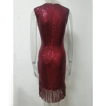 Pardavimas nauju Moterų Seksuali suknelė Gilia V-Kaklo, Rankovių Nereguliarus hem Slim Kutas China Suknelės A3147