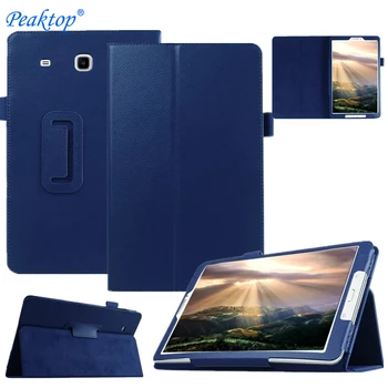 Mados Aukščiausios Kokybės PU Oda, Odos Stovas Samsung Galaxy Tab E 9.6 T560 T561 Tablet Case Cover Apsaugos case+rašiklis