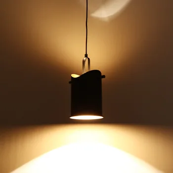 Artpad Post-Modernaus Metalo Šviesos kambarį Valgomasis Juodas priedai veltiniams, vilna Lempa Baras Kūrybos Vieno Kabo LED Lempos, E27 Lemputės Įtraukti