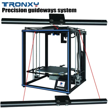 Tronxy Naujas Upgarde X5SA PRO CoreXY Vadovas Geležinkelių 3D Spausdintuvas Titan Ekstruderiu Lankstus Gijų FDM Didelis Spausdinimo Dydis 