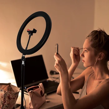 Profesija Fotografijos Studijoje Ringlight su Trikoju Telefono 26cm LED Šviesos Žiedas Selfie Žiedas Lempa Tiktok 