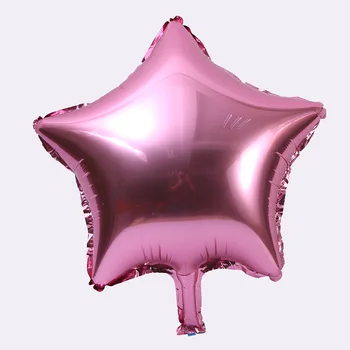 16Pcs/daug Pink Moon Star Helio Folija Balionų Puokštė Gimtadienio Dekoravimas Vestuvių Kūdikių Dušas, Oro Kamuoliai